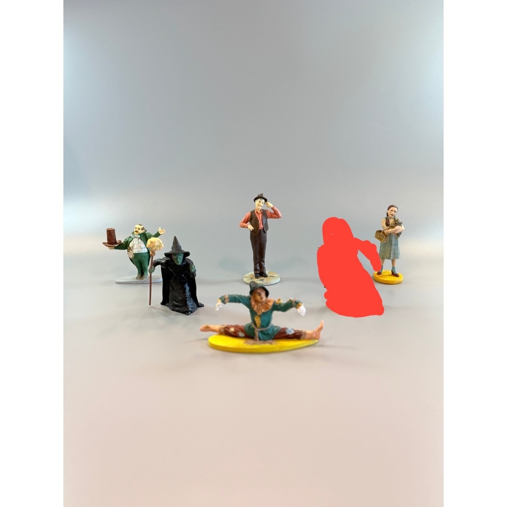 Vintage Wizard of Oz Figure Set 5pc Dorothy Scarecrow Witch 1988-89 Used